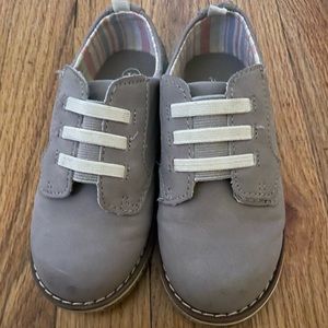 Little boys grey dress shoes